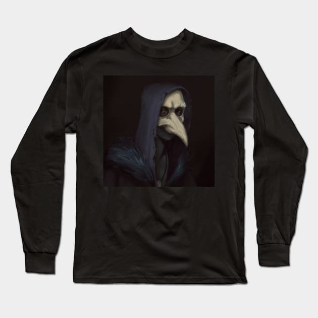 Val, The Crow Witch Long Sleeve T-Shirt by Cleo Naturin